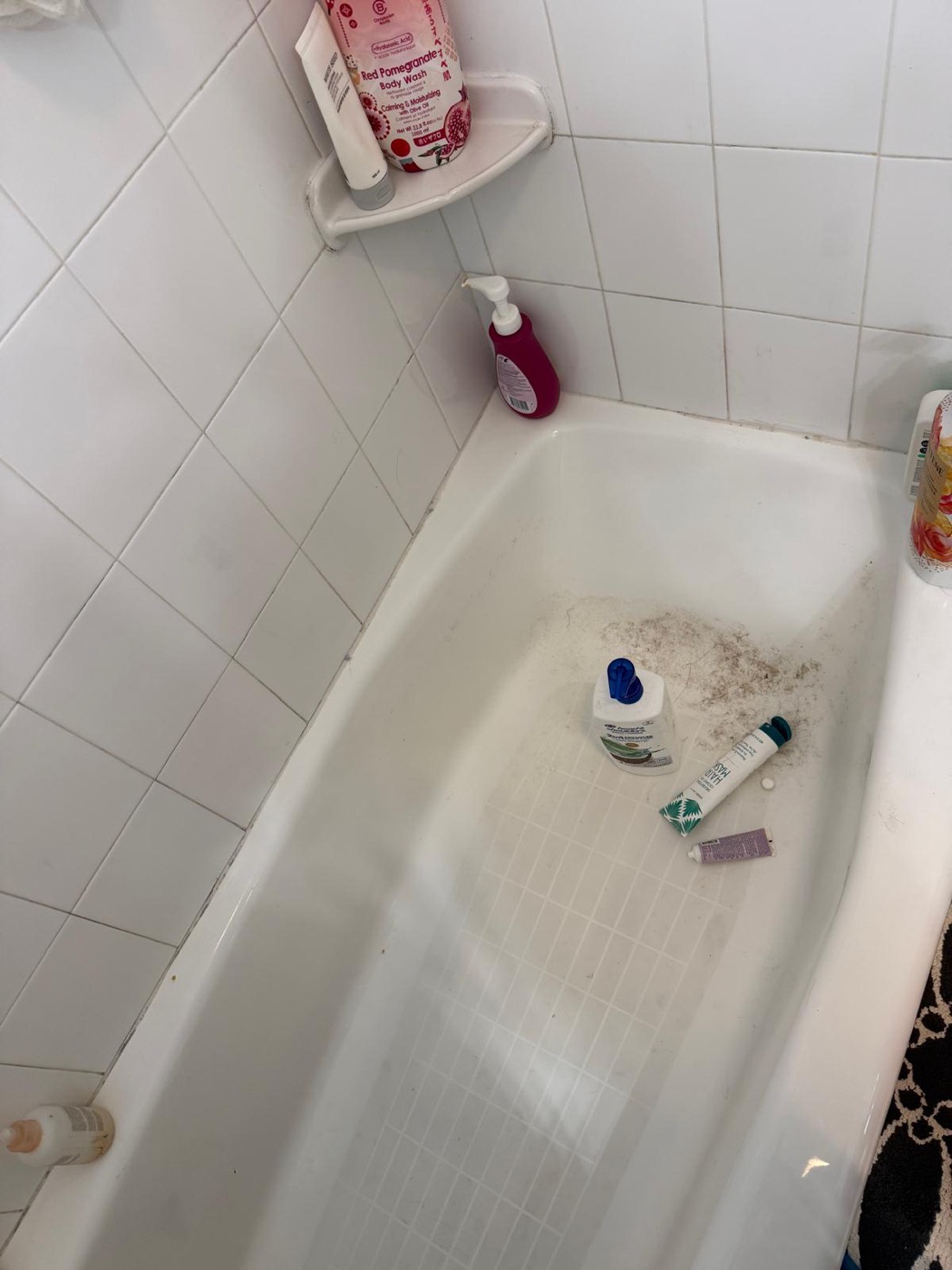 Bathtub before cleaning
